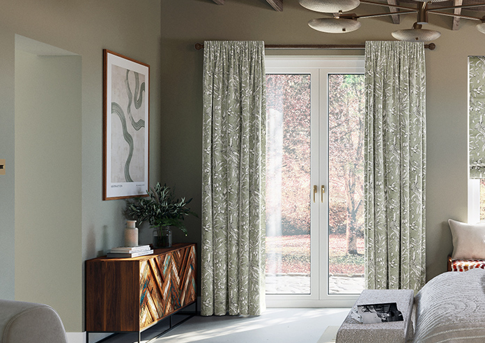 Aviary Velvet, Spruce - Made to Measure Curtain - Image 3